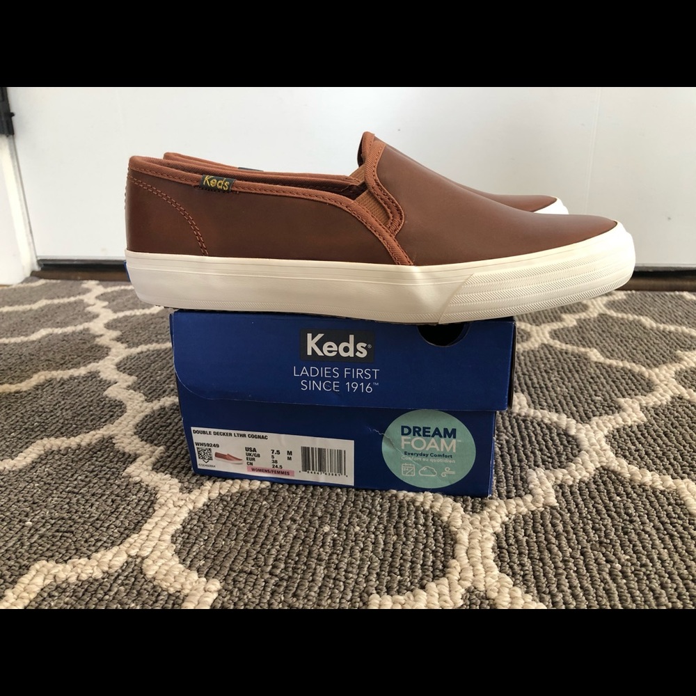Keds Crashback Leather Slip-On Sneaker - NEW!